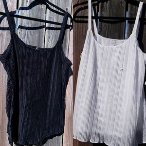 New York & Company White/Black Cami 3/$30